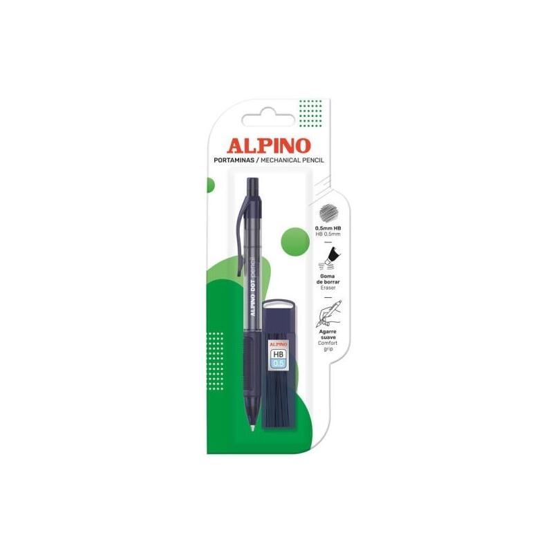 Alpino Dot Pack Con Portaminas 0,5mm + Bote De Minas - Agarre Comodo - Azul Oscuro