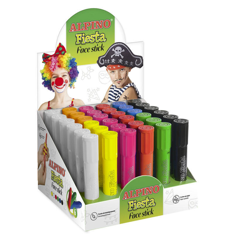 Alpino Maquillaje En Barra Fiesta Face Stick Caja Expositora De 30 C/Surtidos
