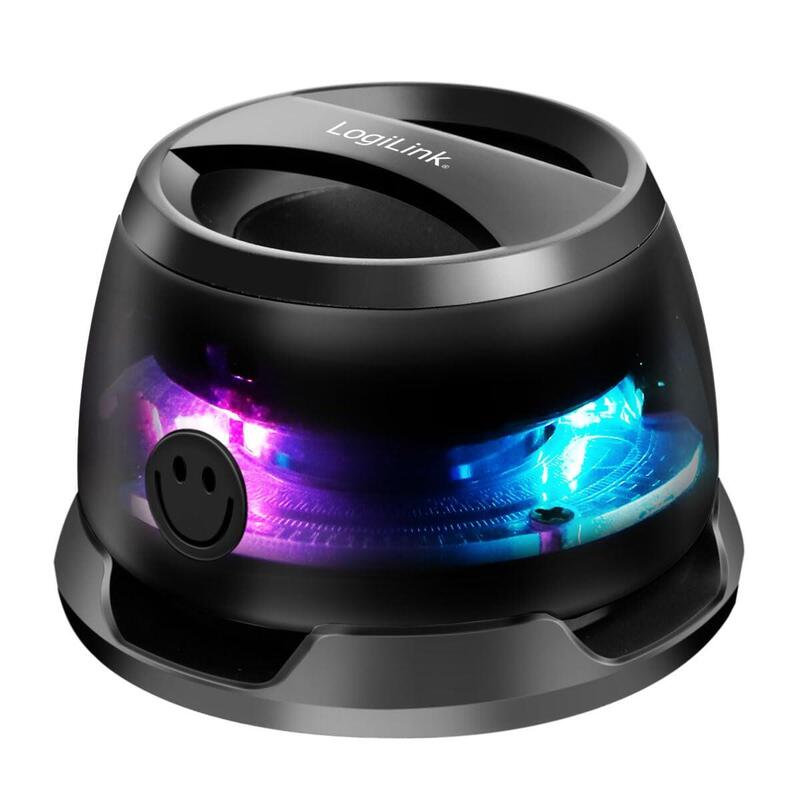 Altavoz Bluetooth 5.4 Tws Con Fijación Magnética Y Led, Color Negro Logilink