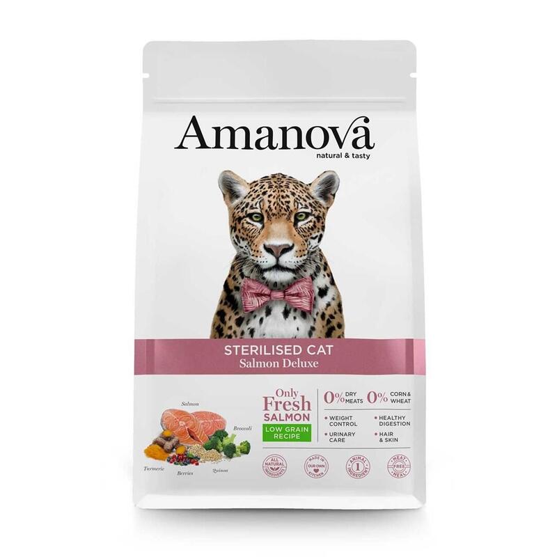 Amanova Gato Esterilizado Salmón Deluxe 1,5kg