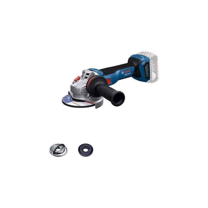 Amoladora Angular A Batería Bosch Professional Gws 18v-11 S Professional Solo, 18 Voltios Azul, Sin Batería Ni Cargador 06019n4000