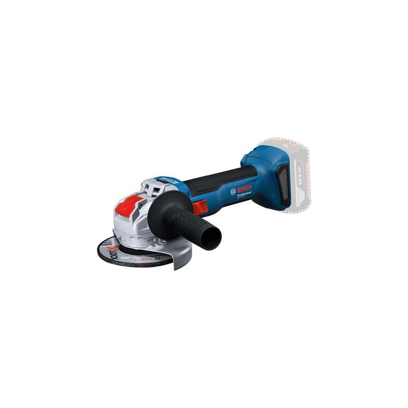 Amoladora Angular A Batería Gwx 18v-8 Con Bosch Professional 18v System Y X-Lock (Incl. Empuñadura Auxiliar, Cubierta De Protección)