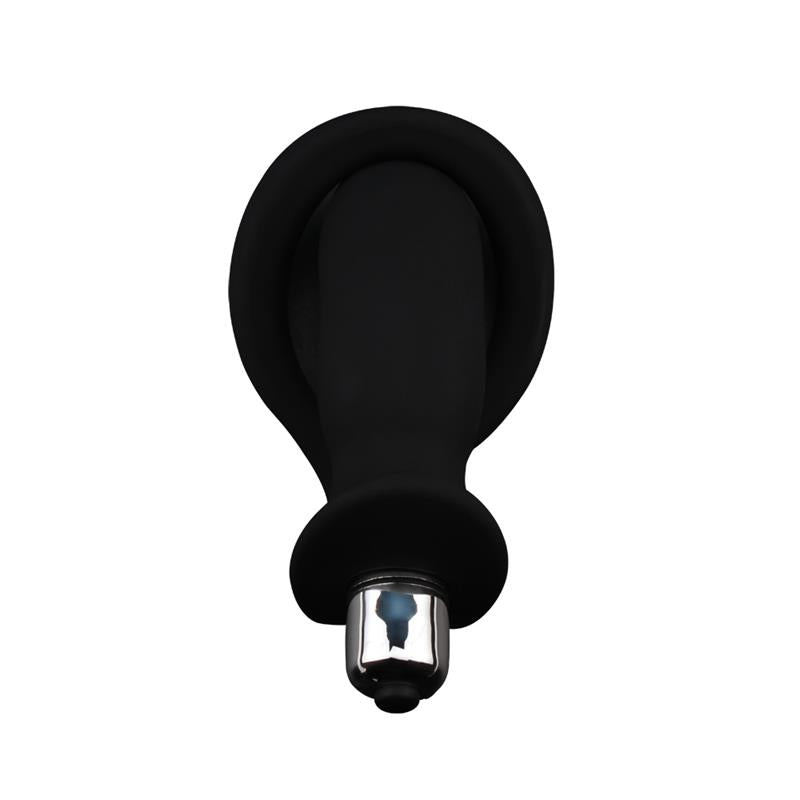 Anillo Para El Pene Con Plug Anal Negro