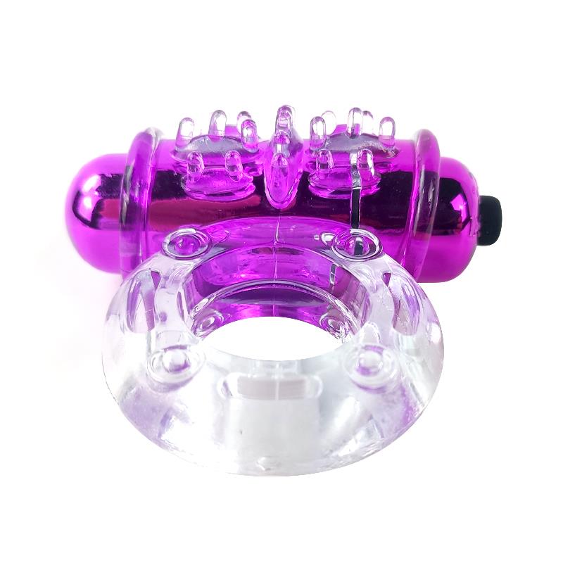 Anillo Para El Pene Con Vibración Rosa