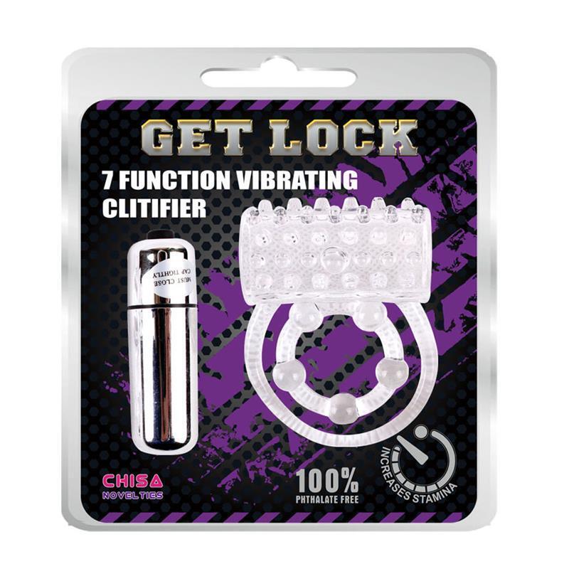 Anillo Vibrador Para El Pene Clear Transparente