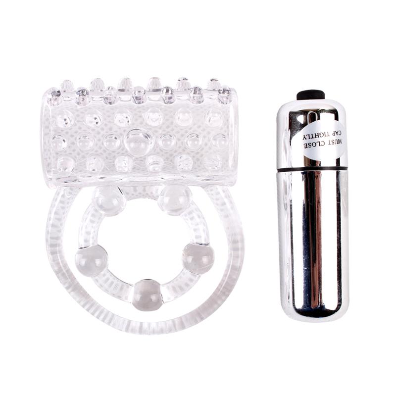 Anillo Vibrador Para El Pene Clear Transparente
