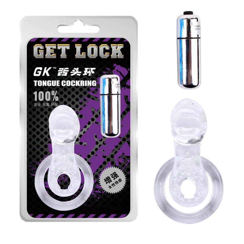 Anillo Vibrador Para El Pene The Tongue Transparente