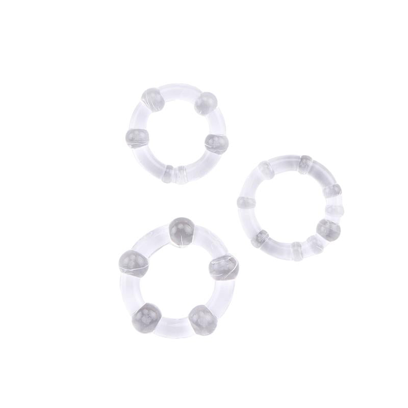 Anillos Para El Pene Beaded Transparente