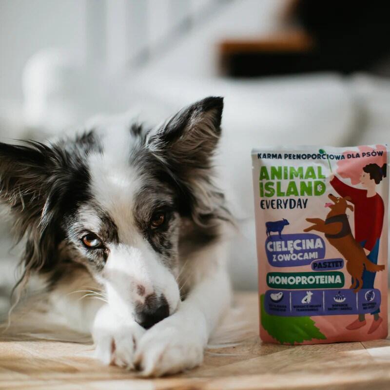 Animal Island Monoproteinowa Cielecina Karma Para Perro 9x300g