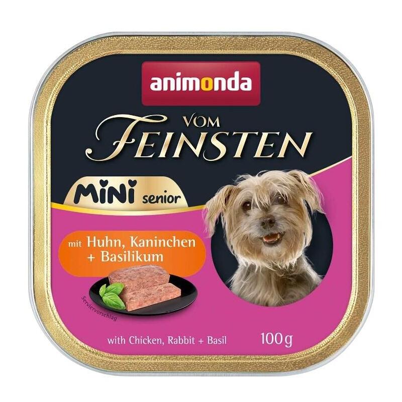Animonda Vom Feinsten Mini Senior With Chicken, Rabbit + Basil 100g