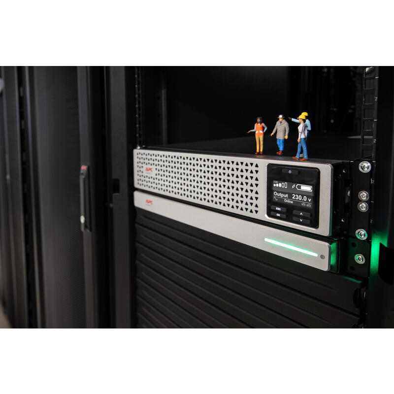 Apc Smart-Ups Srt Li-Ion 2200va Rm 230v Network Card In Sistema De Alimentación Ininterrumpida (Ups) Doble Conversión (En Línea) 1980 W 8 Salidas Ac