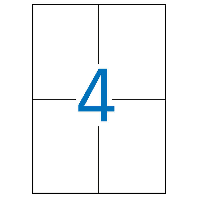 Apli Etiquetas Adhesivas 105x148mm Inkjet/Láser C/Rectos 4 X 20h Azul