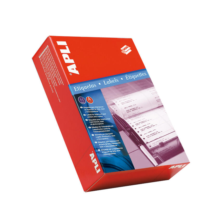 Apli Etiquetas En Continuo 101.6 X 48.7mm - 1 500 Hojas