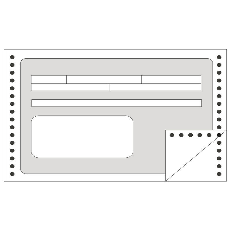 Apli Formulario Recibos En Continuo 240mm X 4' - 1 Copia - Numeracion Secuencial - Papel Autocopiativo - Blanco