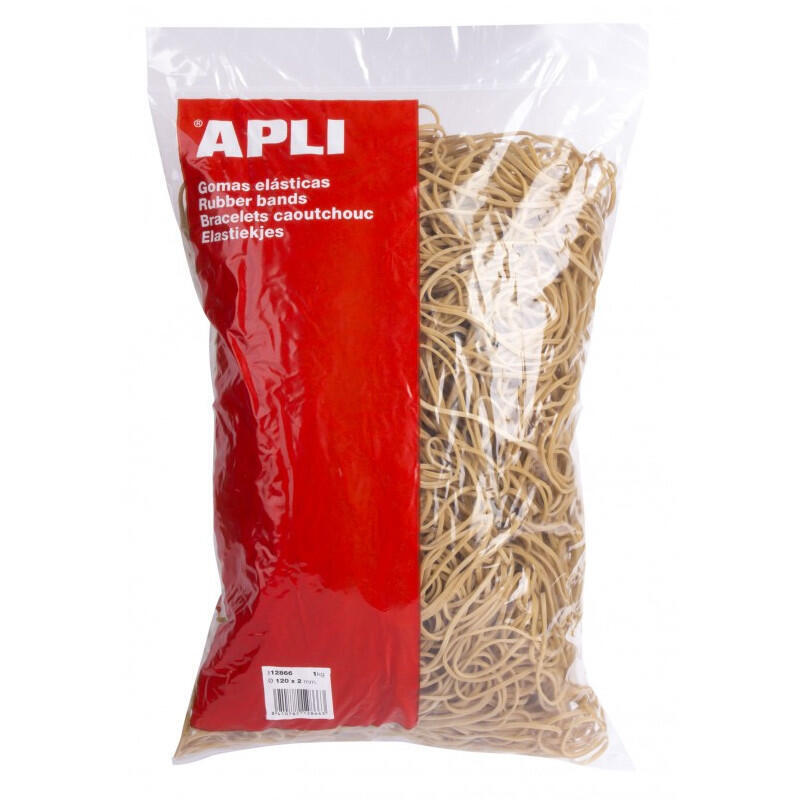 Apli Goma Elástica Marrón Caucho 120x2mm 1kg