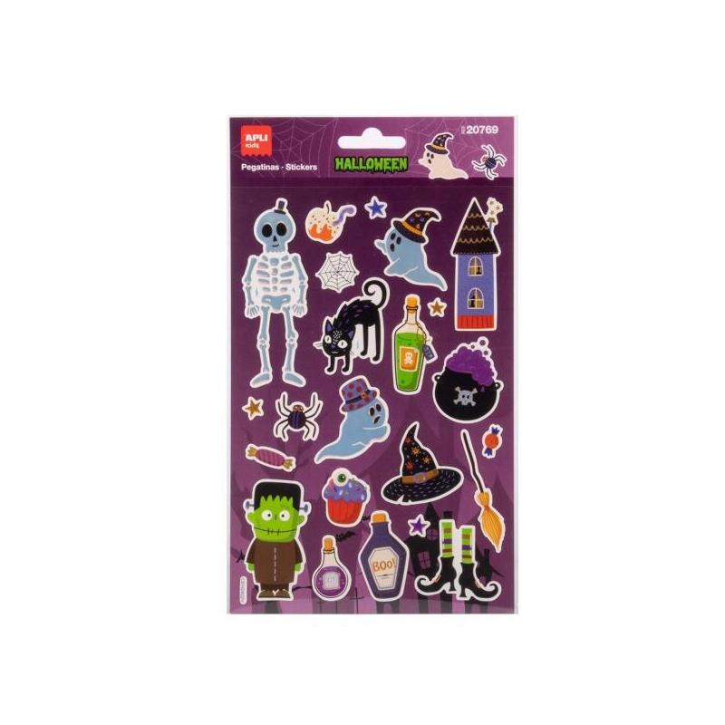 Apli Kids Esqueleto Pack Con 22 Pegatinas De Halloween - Perfectas Para Decorar Cuadernos, Agendas, Etc...