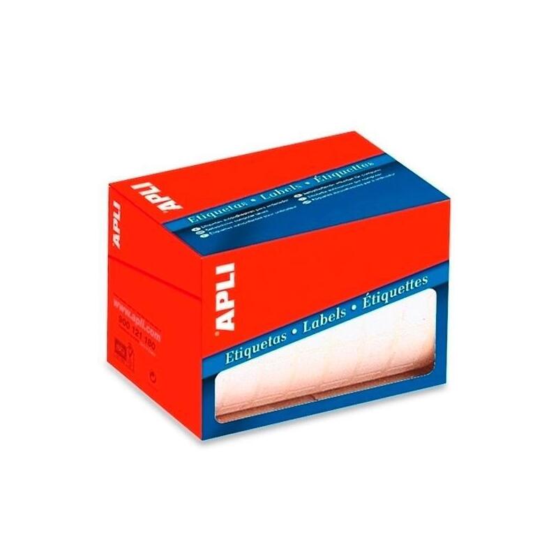 Apli Rollo 900 Etiquetas 34x53mm Para Precios Escritura Manual Cantos Romos Blanco