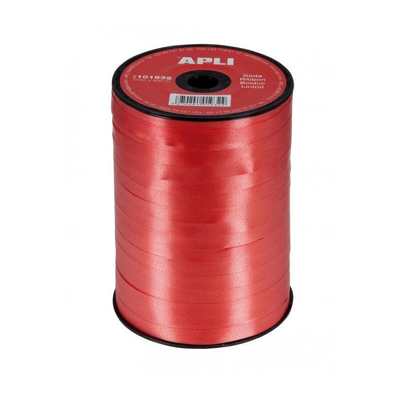 Apli Rollo De Cinta Para Envolver Regalos De 7mmx400m - Color Rojo