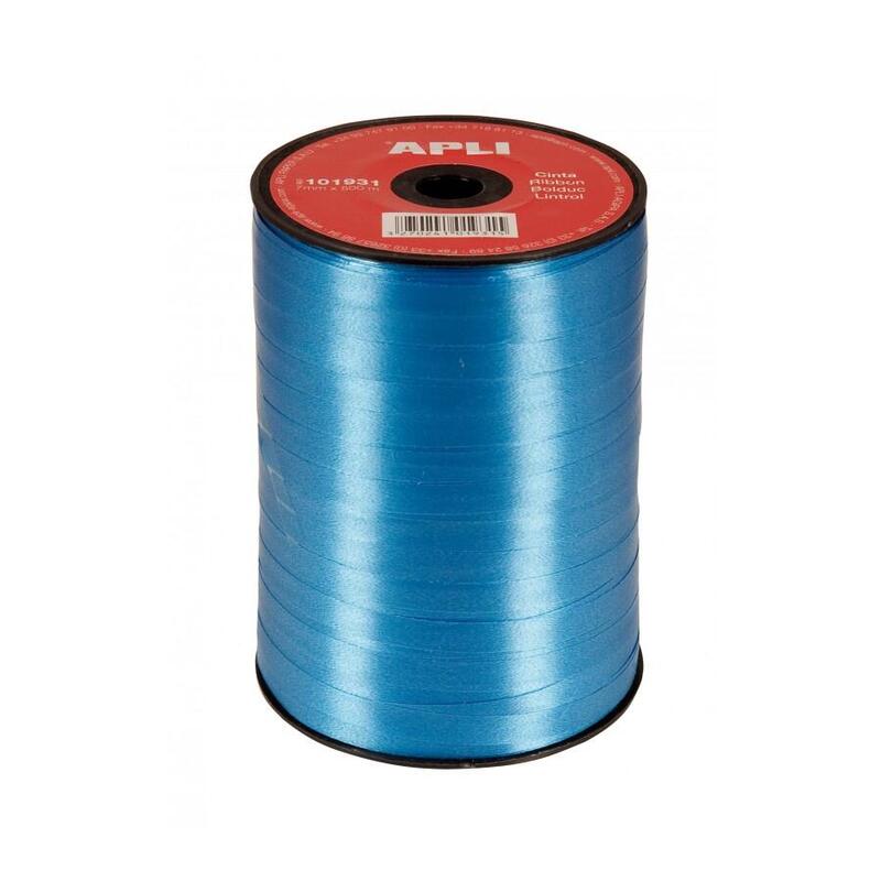 Apli Rollo De Cinta Para Envolver Regalos De 7mmx500m - Color Azul