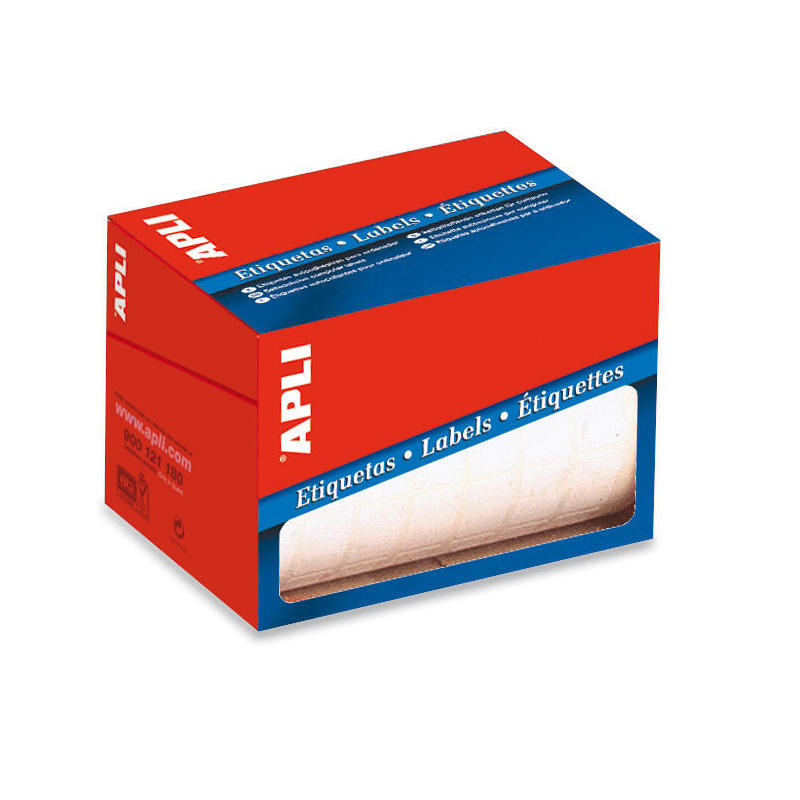Apli Rollo Etiquetas Blancas Permanentes 38.0 X 102.0mm