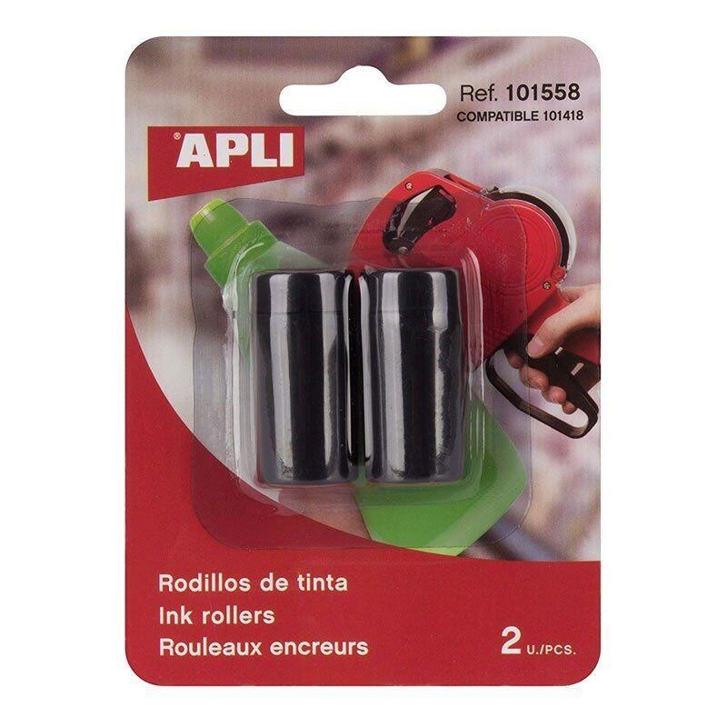 Apli Rollo Tinta Para Etiquetadora Negro 1 Blister Con 2 Unidades