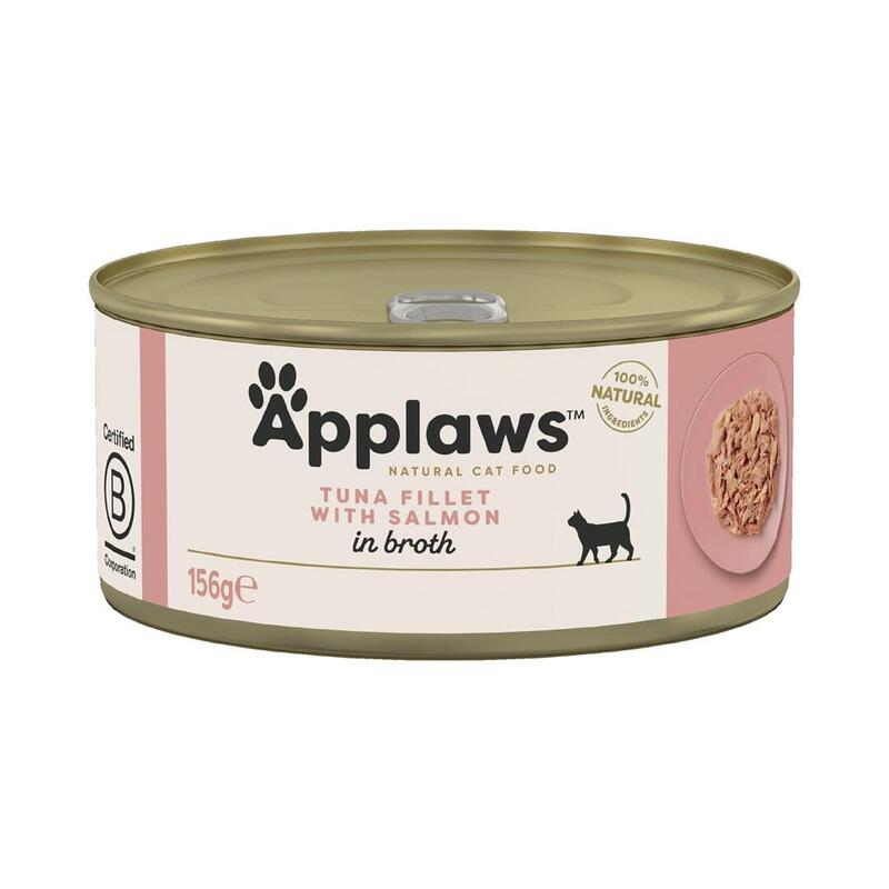 Applaws Tuna Fillet With Salmon In Broth - Comida Húmeda Para Gatos - 156g