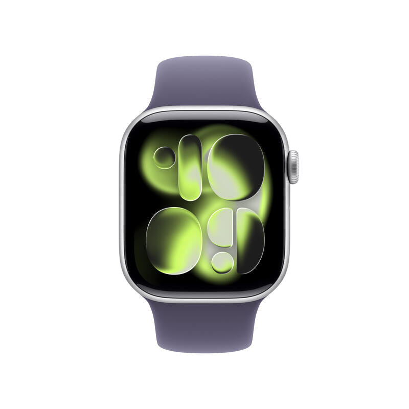 Apple Watch S11 Aluminium Cellular 42mm Silber (Sportarmband Nebelviolett) S M