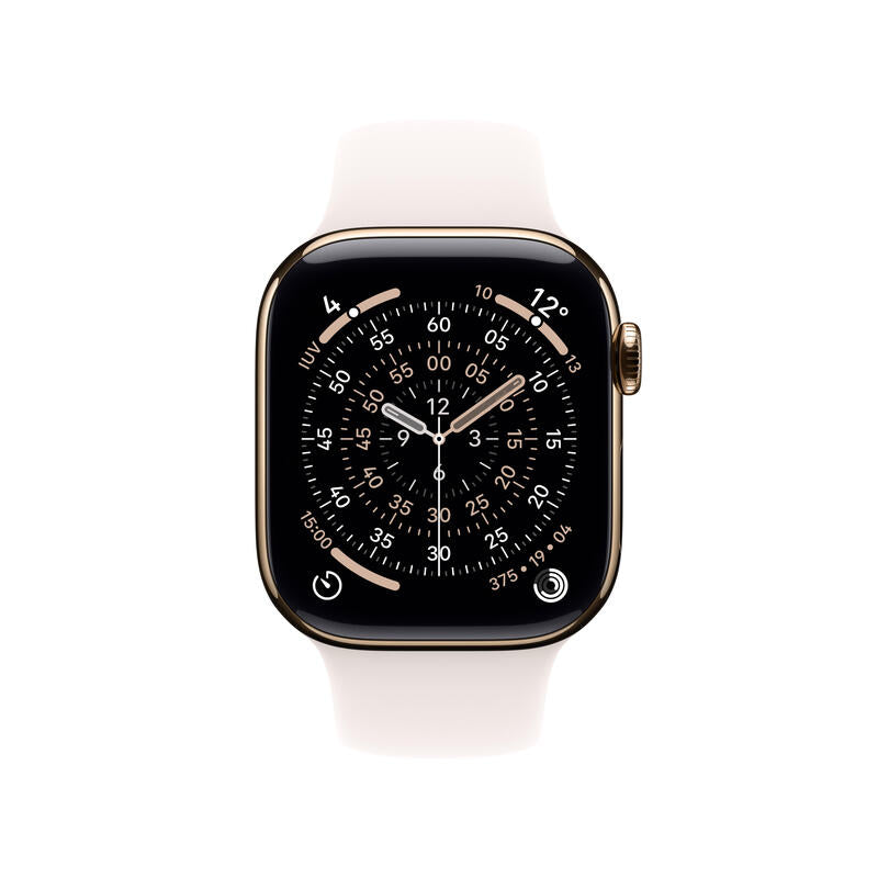 Apple Watch S11 Titan Dorado Cellular 46mm (Sportband Blassrosa) M/L