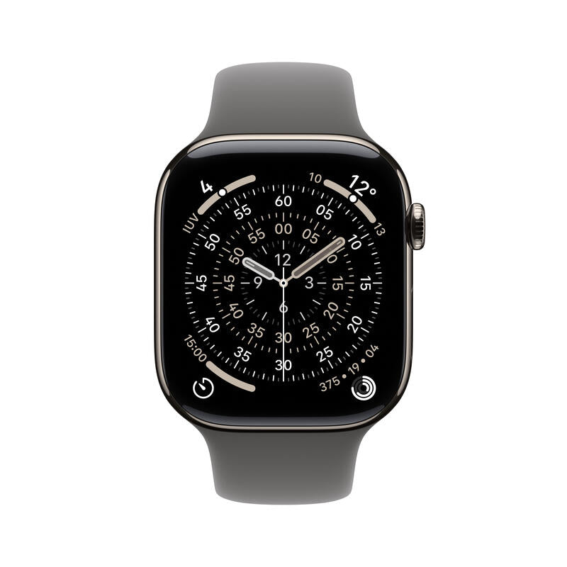 Apple Watch S11 Titan Natur Cellular 46mm (Sportband Steingrau) M/L
