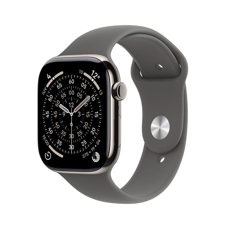 Apple Watch S11 Titan Natur Cellular 46mm (Sportband Steingrau) S/M