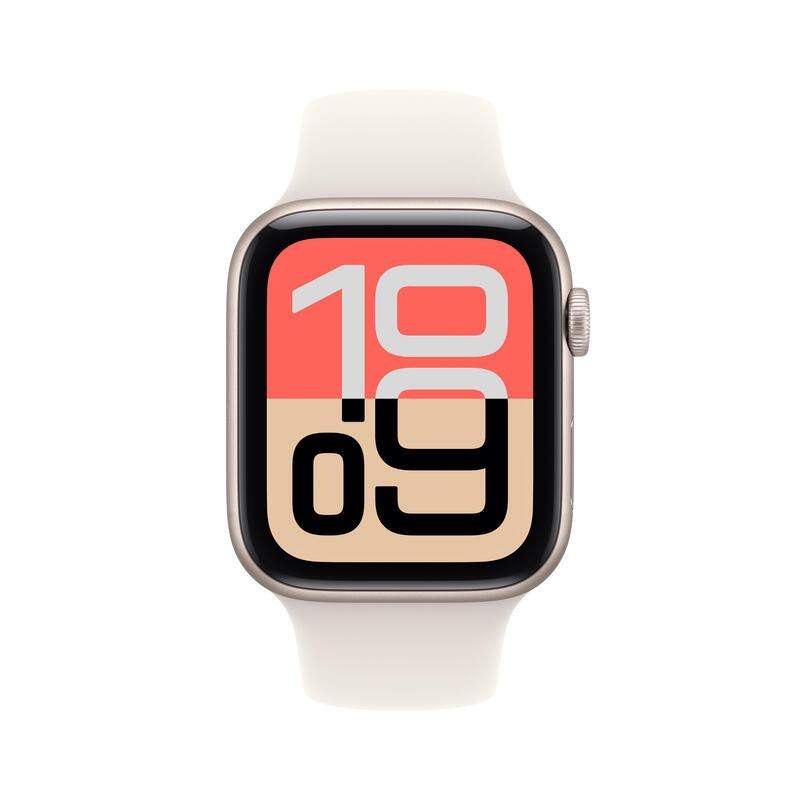 Apple Watch Se3 Gps 44mm Caja De Aluminio Blanco Estrella Correa Deportiva Blanco Estrella M L
