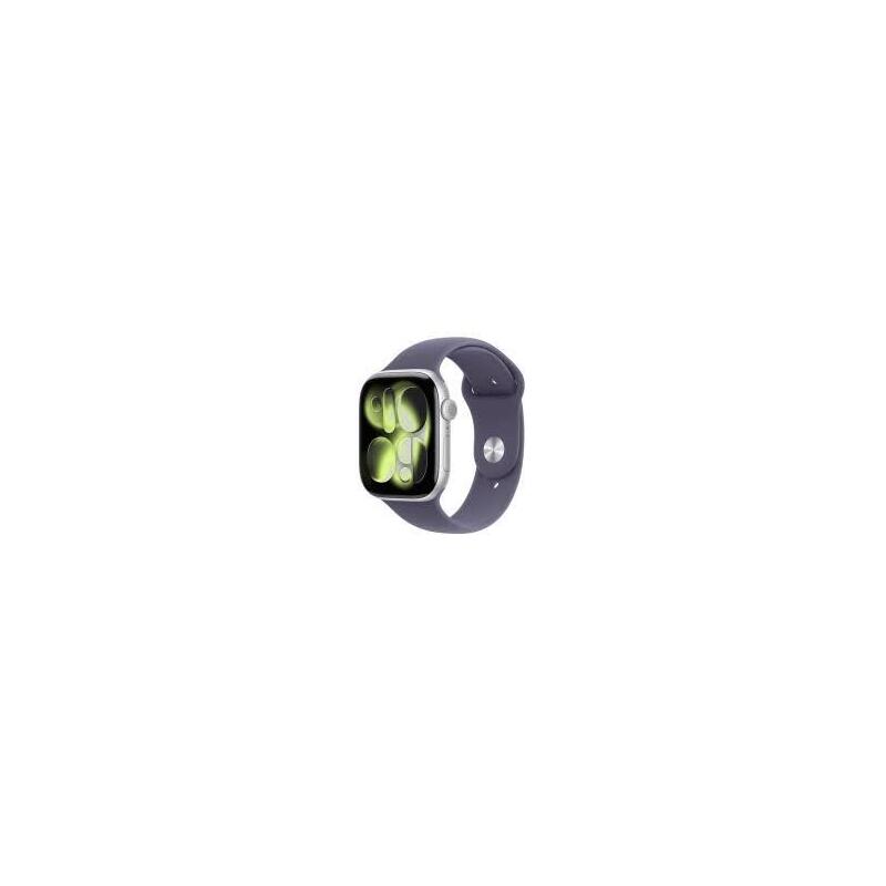 Apple Watch Series 11 Gps 42mm Silver Aluminium Case With Purple Fog Sport Band S/M Meu64wf/A