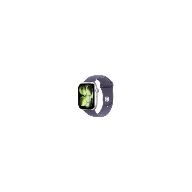 Apple Watch Series 11 Gps 46mm Silver Aluminium Case With Purple Fog Sport Band M/L Meva4wf/A