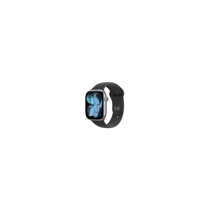 Apple Watch Series 11 Gps 46mm Space Grey Aluminium Case With Black Sport Band M/L Mev44wf/A