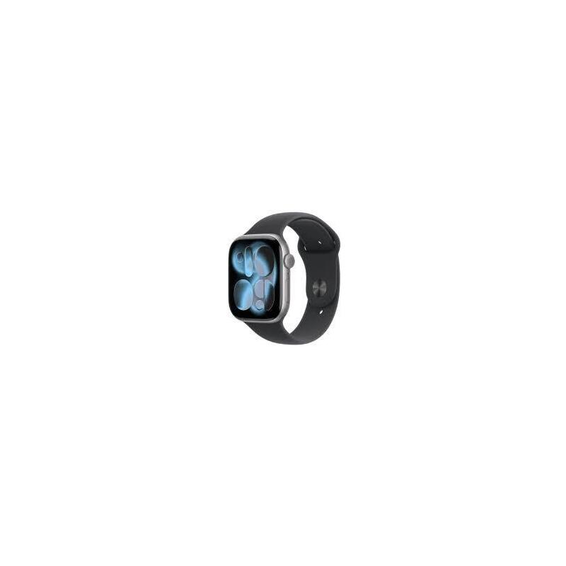 Apple Watch Series 11 Gps 46mm Space Grey Aluminium Case With Black Sport Band S/M Mev04wf/A