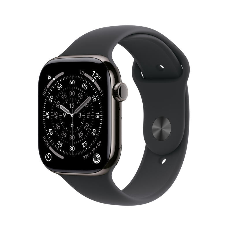 Apple Watch Series 11 Gps + Cellular 46mm Slate Titanium Case With Black Sport Band - M/L