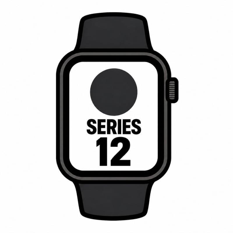 Apple Watch Series 12 Gps Cellular 46mm Negro Correa Deportiva Negra (M L)