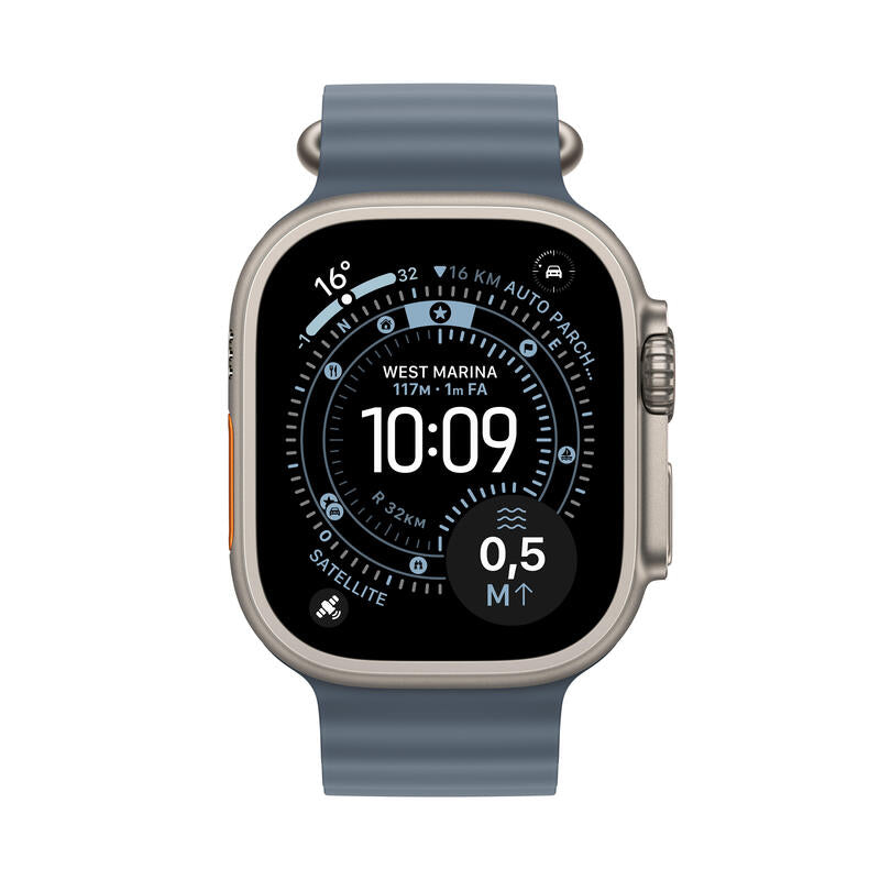 Apple Watch Ultra 3 Gps Cellular 49mm Caja De Titanio Natural Correa Ocean Azul Naútico