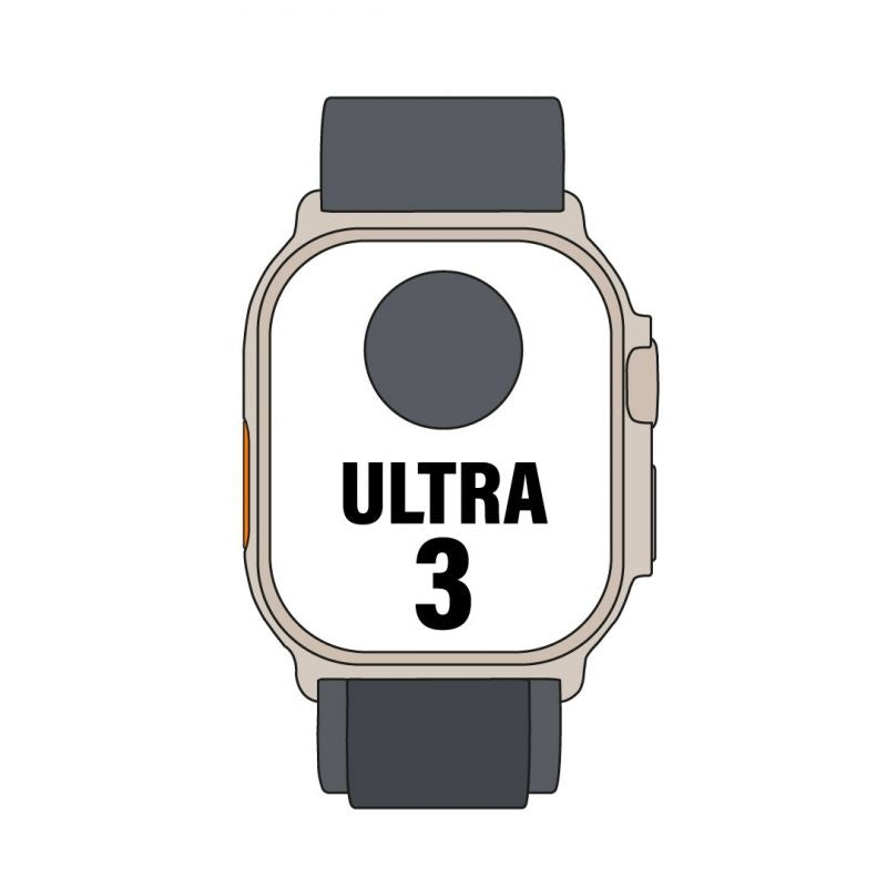 Apple Watch Ultra 3 Gps Cellular 49mm Caja Titanio Negro Correa Loop Alpine Negra S