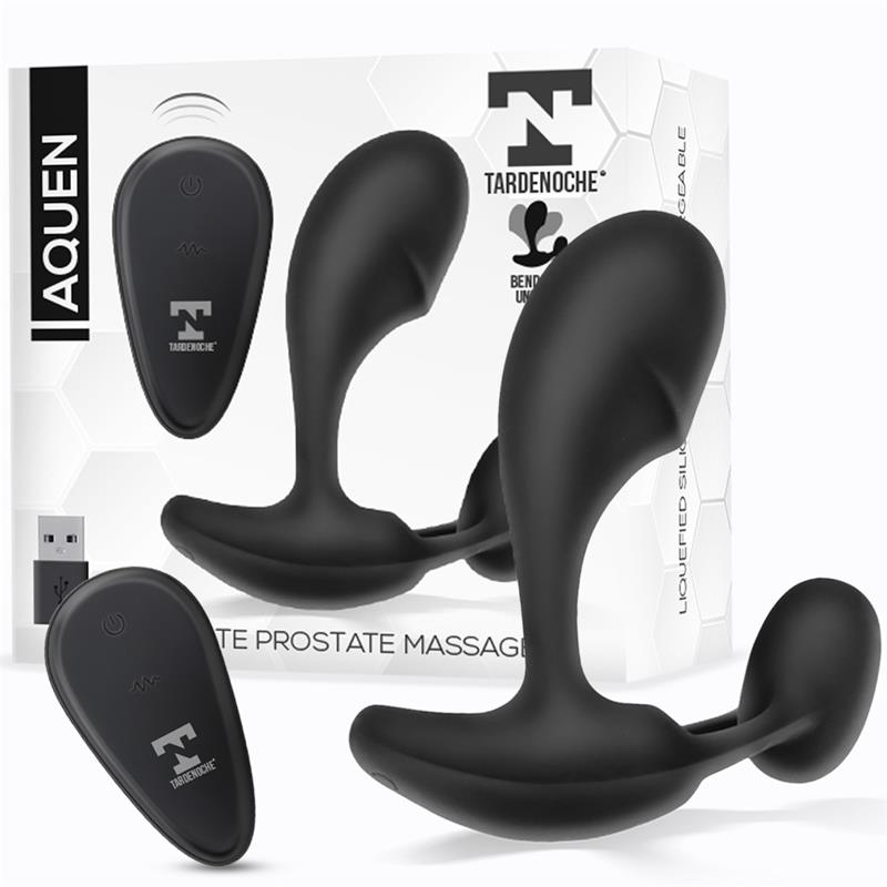 Aquen Estimulador Prostático Y Perineo Control Remoto Silicona Líquida Usb Magnético