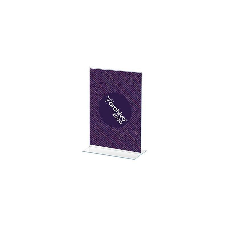 Archivo 2000 Expositor Sobremesa En Forma De T Din A3 Vertical 115x300x425 Mm
