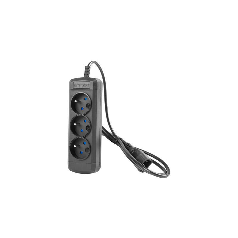 Armac Regleta Arc3 Para Sai 3x Iec, Black