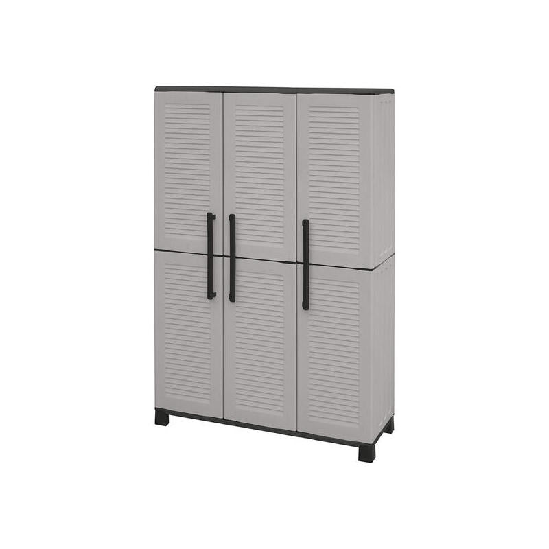 Armario De Altura Completa En Polipropileno, Material Reciclable Y Ecológico Sostenible, Está Equipado Con Bisagras De Acero, Estantes Ajustables Y Los Pies, Dimensiones L 1020 X P370 X H 1.690 Mm.