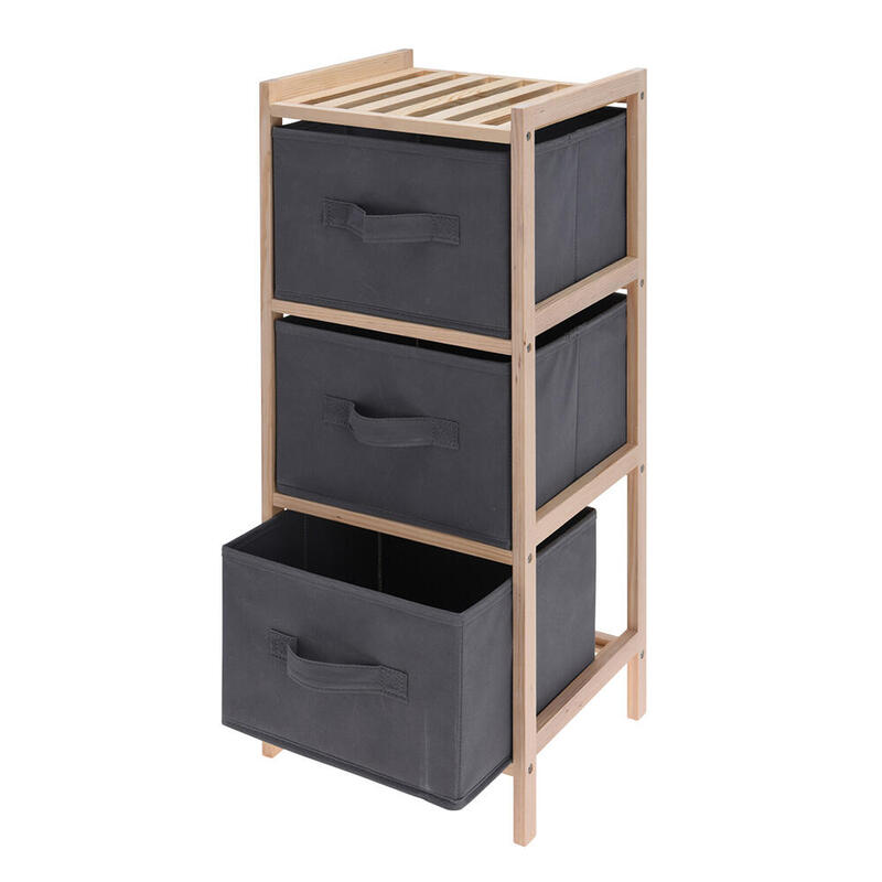 Armario De Baño 3 Compartimentos Para Almacenar 27,5x25,4x65cm, 784630050. Storage Solutions