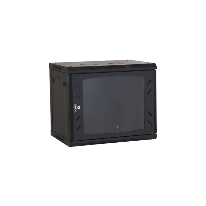 Armario Mural Rack 19'' 9u 600x600x501 Pc Rack 9u/ Puerta Delantera De Cristal/ Ip20