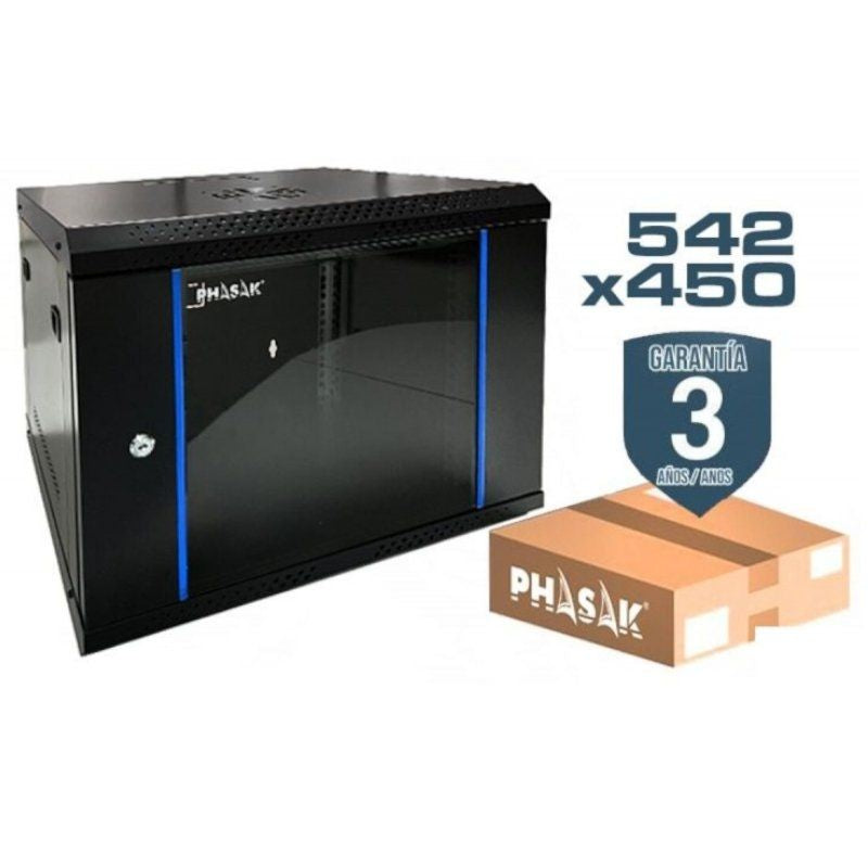 Armario Rack Mural Desmontado Phasak Pho 2209d 19' Altura 9u