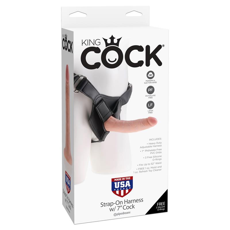 Arnés Ajustable Con Dildo 7 Color Natural