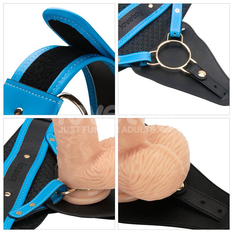 Arnés Con Dildo Con Vibración 9.5 Talla (Interno):Xs/S/M