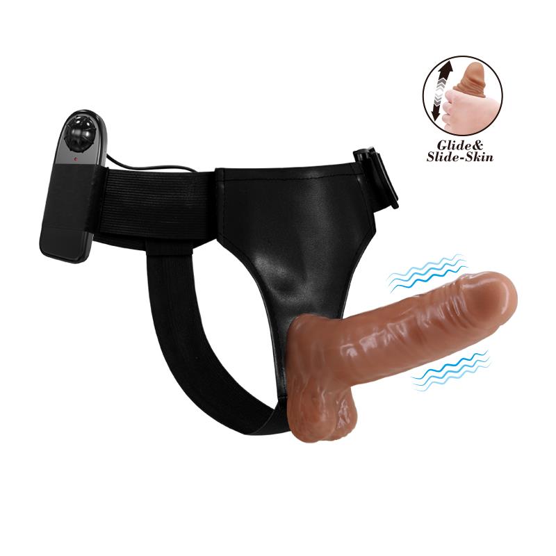 Arnés Con Dildo Retractil Con Vibración