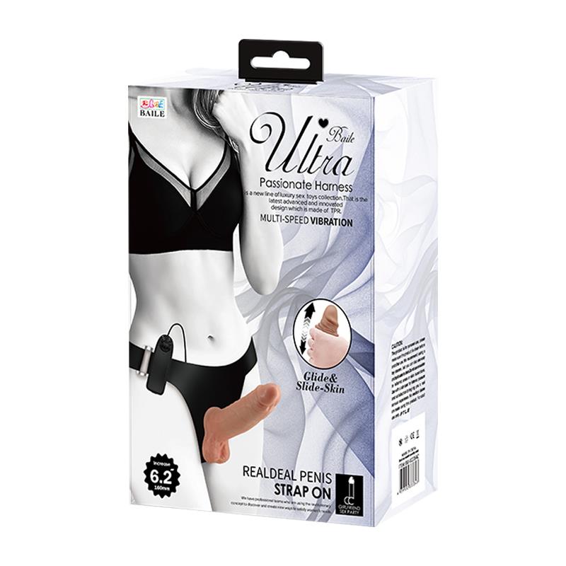 Arnés Con Dildo Retractil Con Vibración